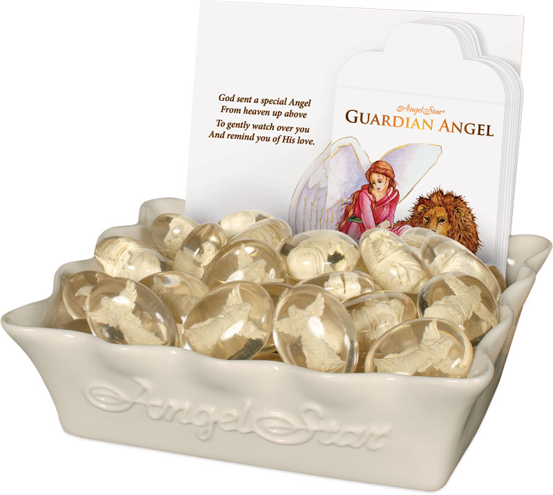 3 Dozen Guardian Angel Pocket Stone Prepack 