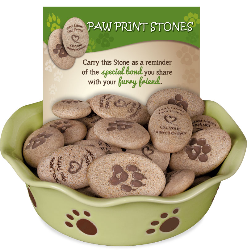 Paw Print Stones