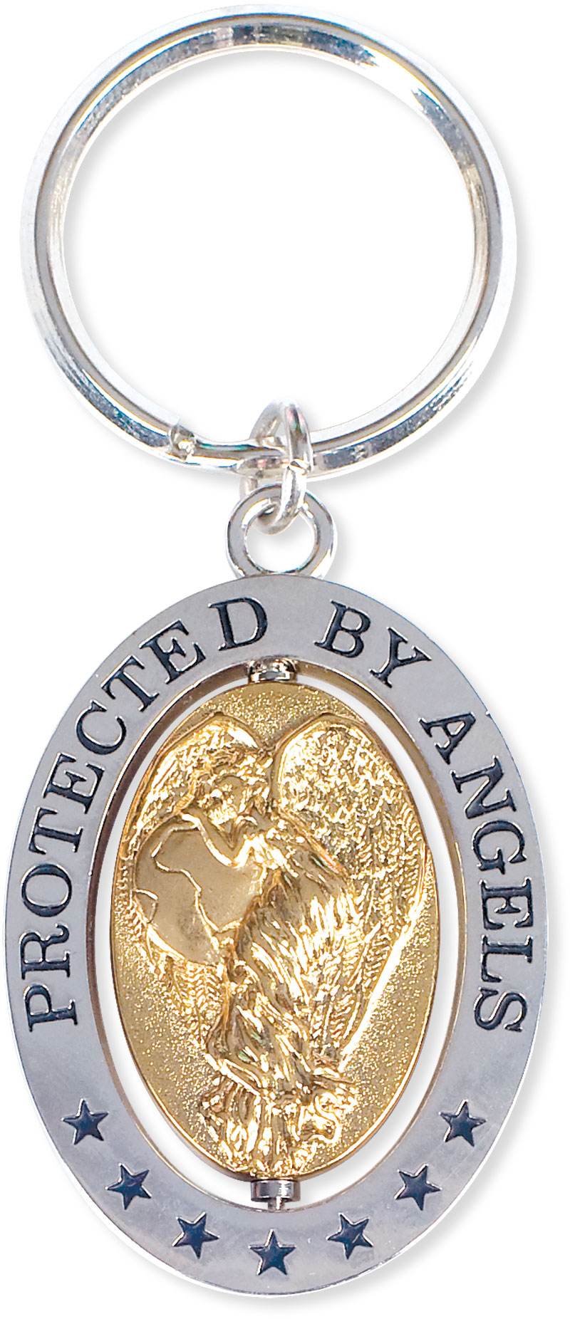 Protected By Angels Key Chain