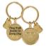 Walk Beside Us Cat - Rainbow Bridge Keychain
