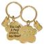 Paw Print Cat - Rainbow Bridge Keychain