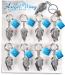 Angel Wing Keychain 48pc Assortment