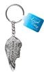 Don't Text and Drive - Angel Wing Keychain