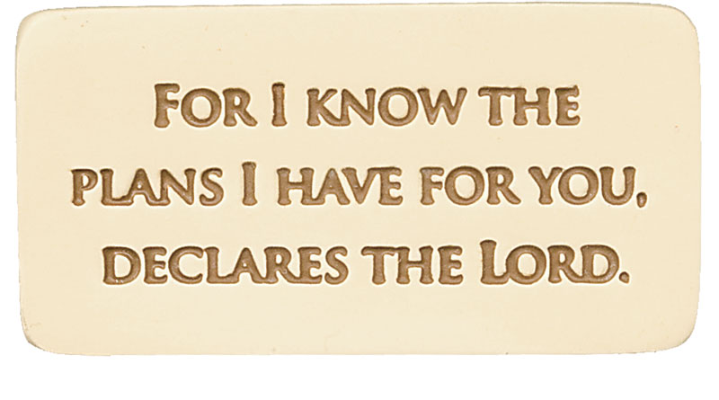 For I Know The Plans I Have For You - Scripture Tile