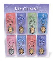Spinner Key Chain 32 Piece Plexi Assortment