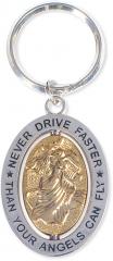 Never Drive Faster Key Chain