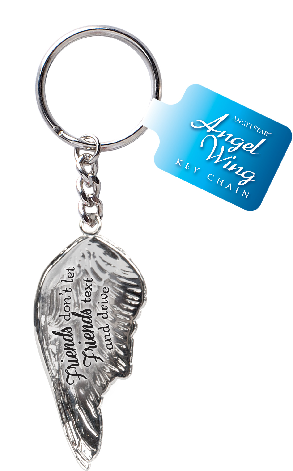 Friends Don’t - Angel Wing Keychain