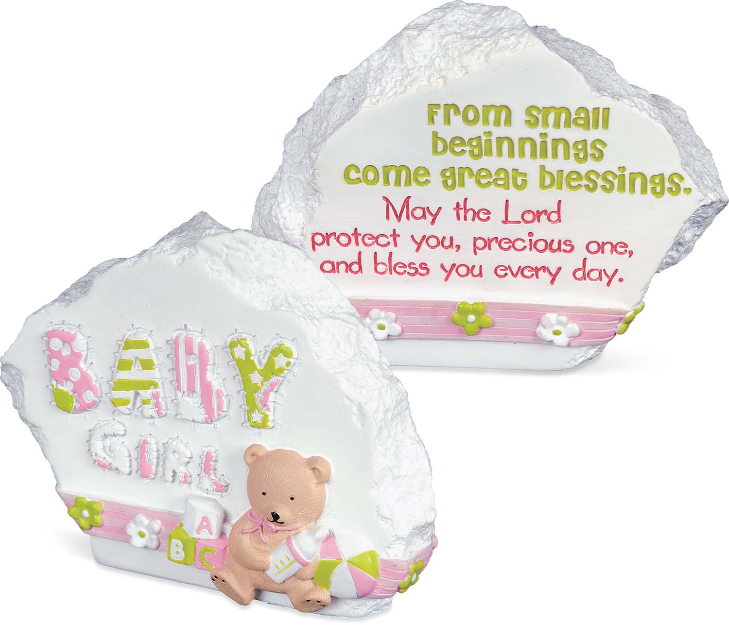 Sentiment Stone Girl - Baby Blessings   