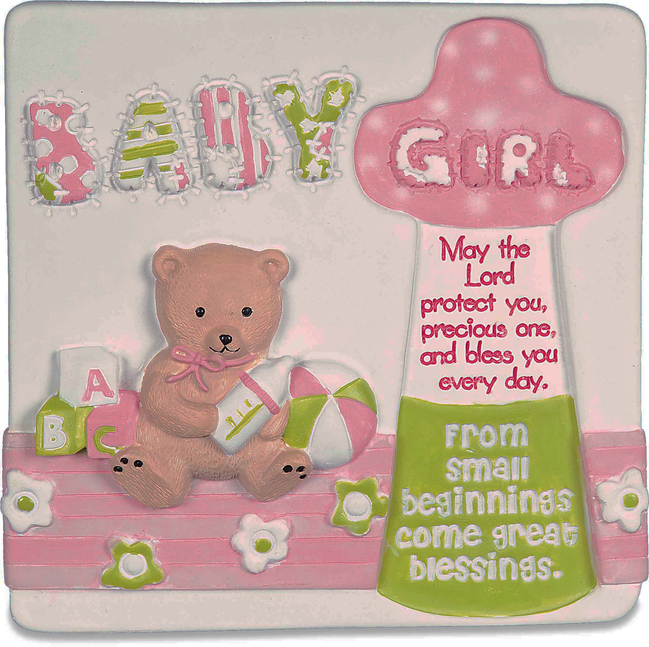 Plaque Girl - Baby Blessings 