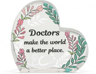 Heart of AngelStar Glass Plaque - Doctor