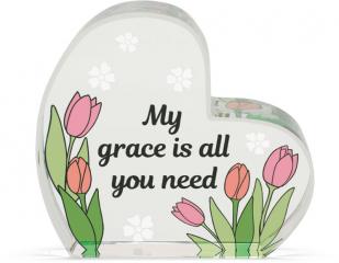 Heart of AngelStar Glass Plaque - Grace