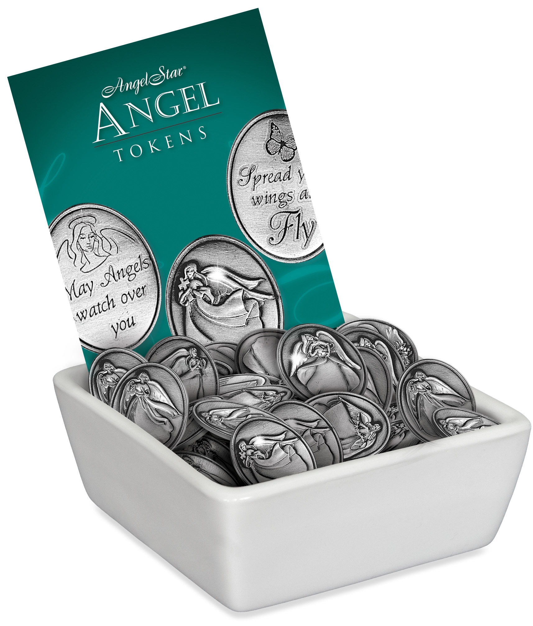 Inspirational Angel Tokens 72pc Assortment