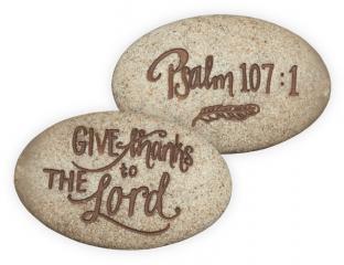 Psalm 107:1 Stone