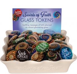 Swirls of Faith Glass Token Assortment