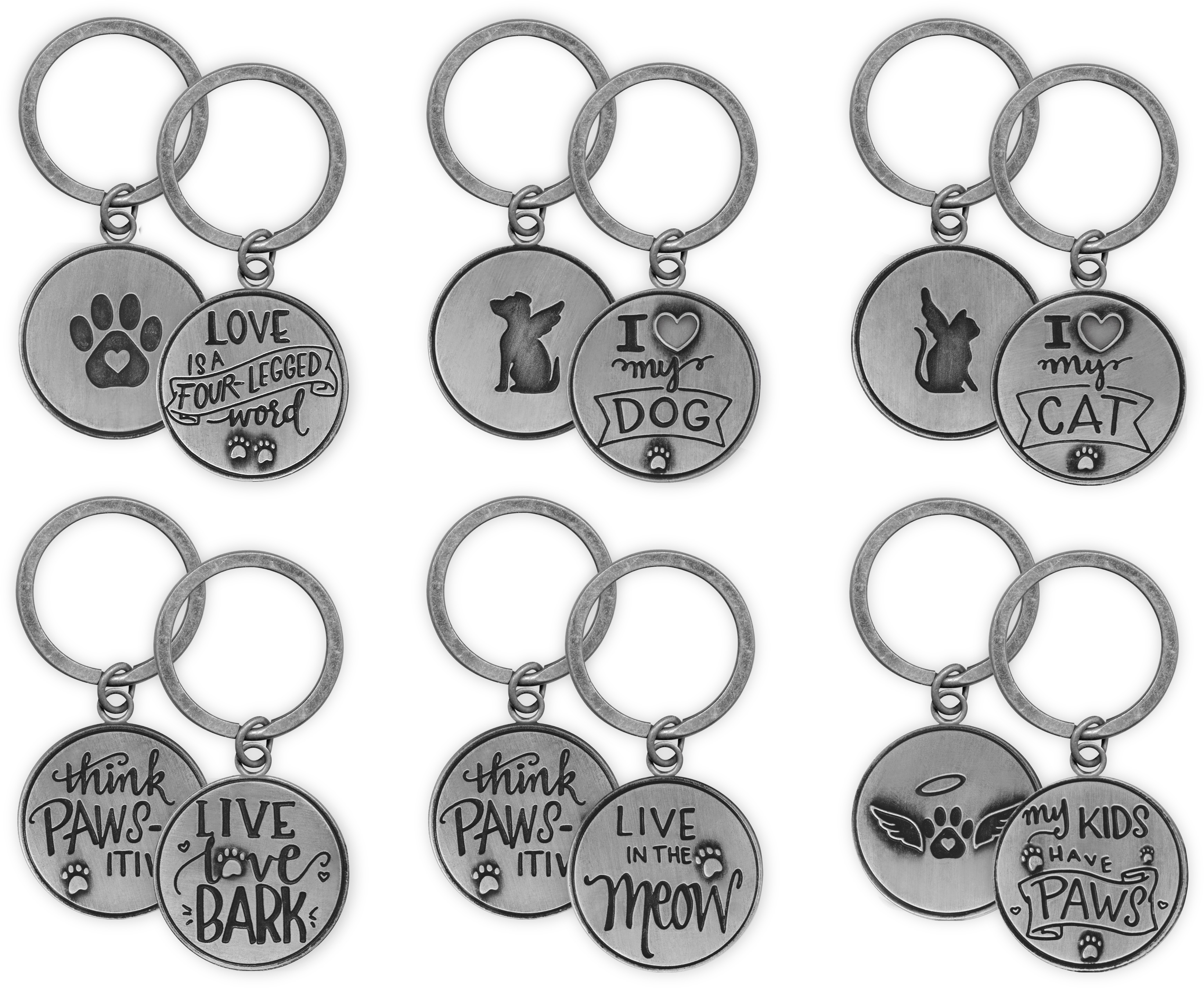 Refill - Pawsitive Keychain 72pc Assortment