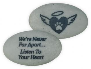 Rainbow Bridge Pet Stone - We're Never Far Apart&hellip;Listen to Your Heart