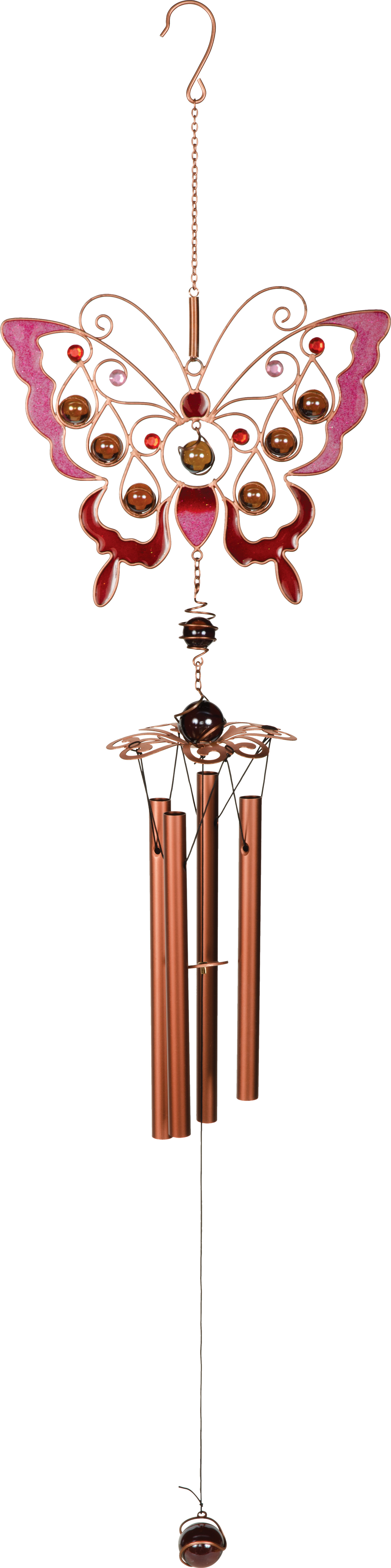 Fuchsia Butterfly - Wind Chime