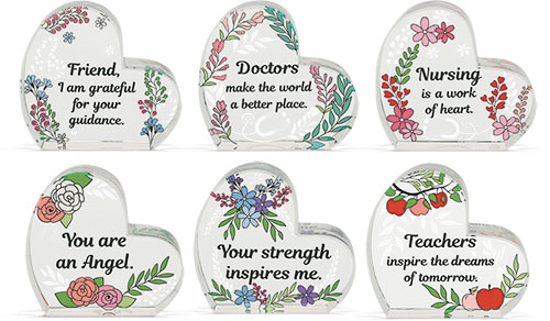 Heart of AngelStar Occupation Glass Plaque Assortment 
