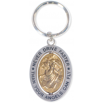 Never Drive Faster Key Chain
