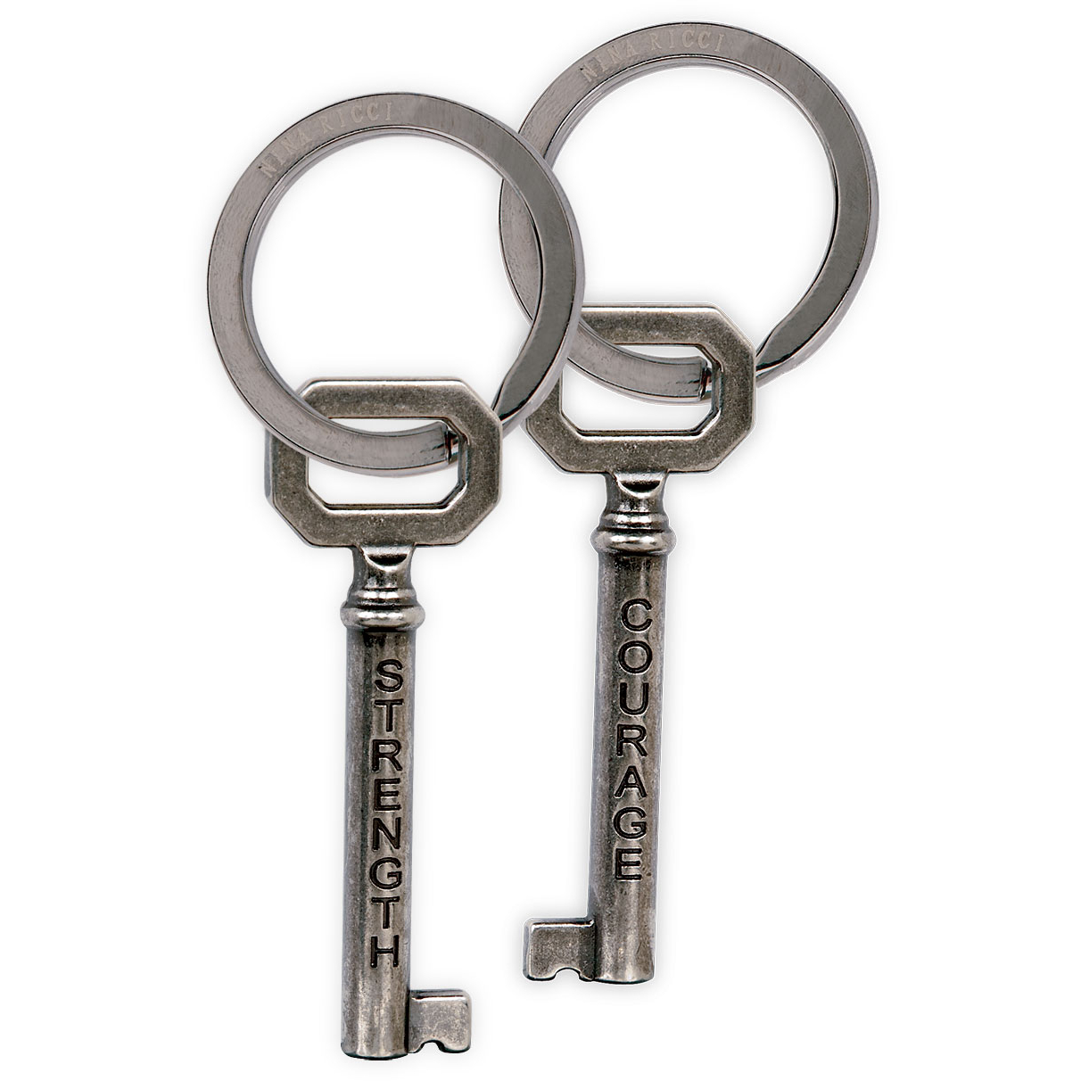 keys of wisdom strength courage key chain key strength
