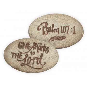 Psalm 107:1 Stone