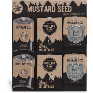 36 Piece Mustard Seed Mixed Plexi Assortment