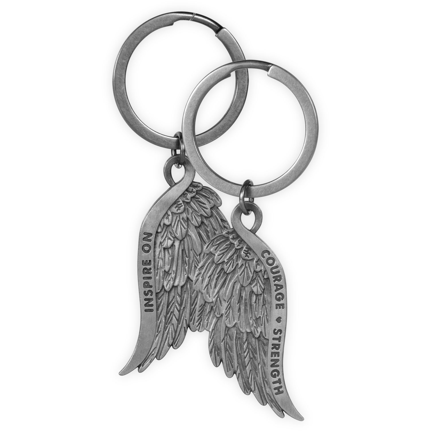 inspire on key chain courage amp strength key strength
