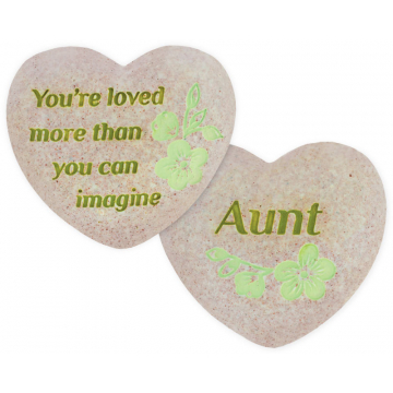 Heart of AngelStar Pocket Stone - Aunt