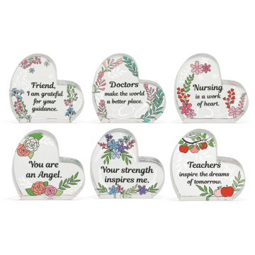 Heart of AngelStar Occupation Glass Plaque Assortment