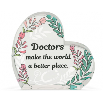 Heart of AngelStar Glass Plaque - Doctor