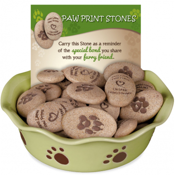 Paw Print Stone 48 Piece Assortment
