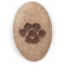 Cat Classic Paw Print Pocket Stone