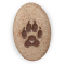 Dog Classic Paw Print Pocket Stone