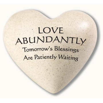 Heart Stone Love Abundantly- Heartfelt Expressions             