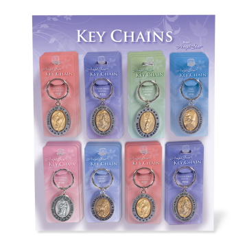 Spinner Key Chain 32 Piece Plexi Assortment (CLONE)