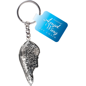 Protected by Angels - Angel Wing Keychain