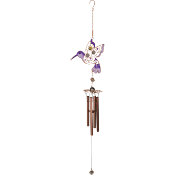 Purple Hummingbird - Wind Chime