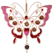 Fuchsia Butterfly - Wind Chime