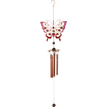 Fuchsia Butterfly - Wind Chime