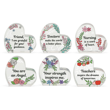 Heart of AngelStar Occupation Glass Plaque Assortment 